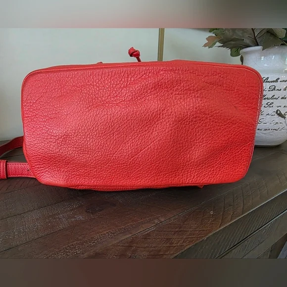 Marc By Marc Jacobs Cinch Backpack Burnt Orange Pebble Grain Leather - Picture 10 of 11